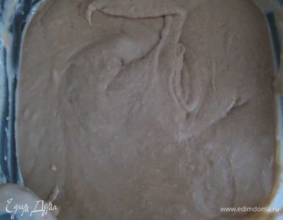 В оставшее тесто добавляем 2 ч.ложки какао. Перемешиваем.  