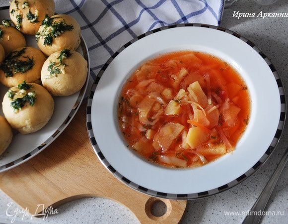 Подавать вместе с пампушками (рецепт рядом).