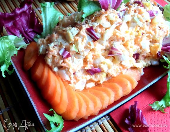И морковными кружочками для контраста!
