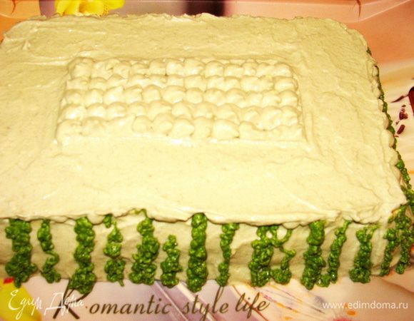 После этого шага, остатки двух кремов я смешала и получила третий цвет.