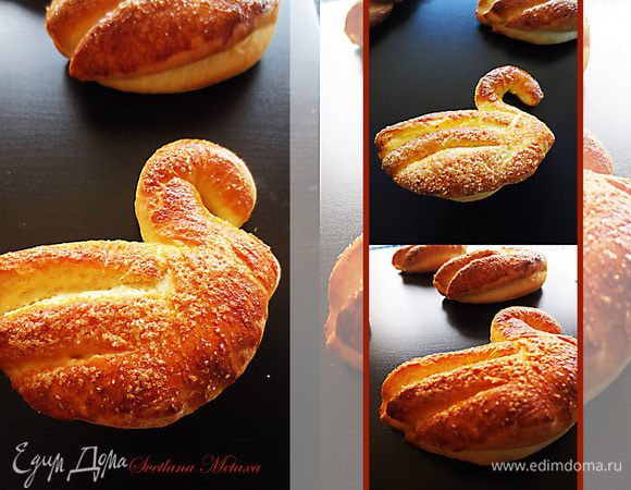 У меня осталось тесто и я сделала из него булочки.