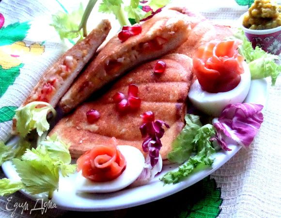 Начинки хватило на три полноценных закрытых бутерброда.