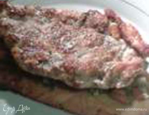 Далее выкладываем курицу.