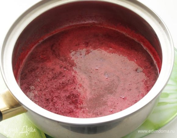 Протереть через сито.