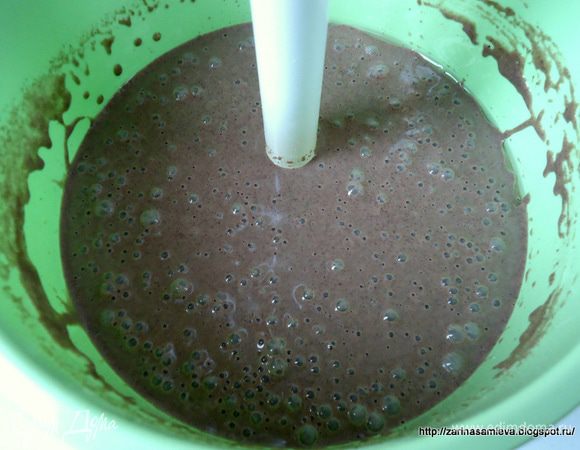 И хорошо взбить блендером, что бы, не было комочков.
