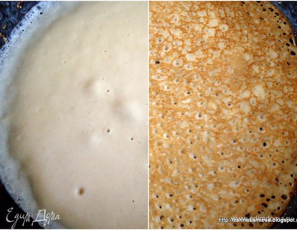 Выпекать налистники обычным способом, раскалив сковороду, затем снизить огонь на средний уровень.  Первый раз сковороду смазать маслом, далее можно этого не делать. Вторую сторону налистников сильно не запекать.

