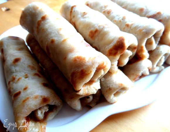 Начинки хватило на 10 трубочек.