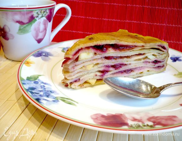 За это время заливка застынет, а яблоки останутся хрустяще-ароматными! Приятного аппетита!