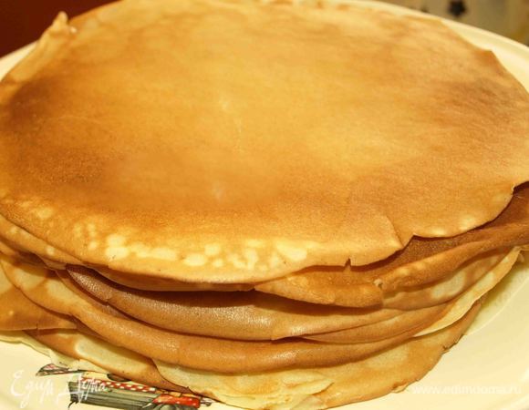 Блины готовы, можно и заняться салатом.