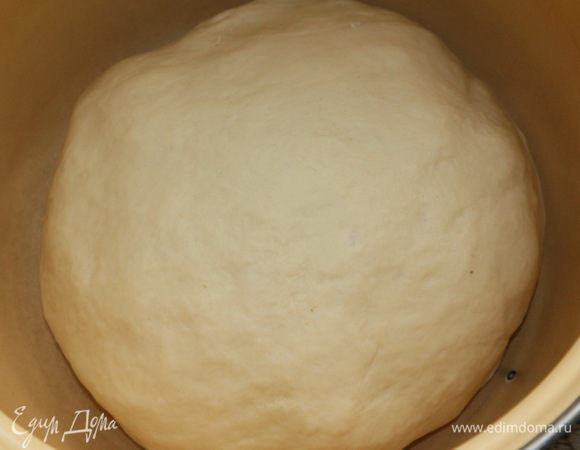 Отправляем тесто в посуду (у меня кастрюля, оставленная мной специально для таких целей) и оставляем тесто подходить на 1 час.