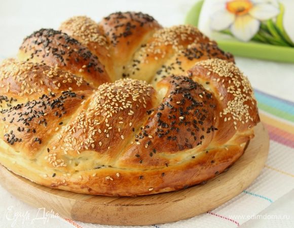 Выпекать при 190-200* до  золотистого цвета.