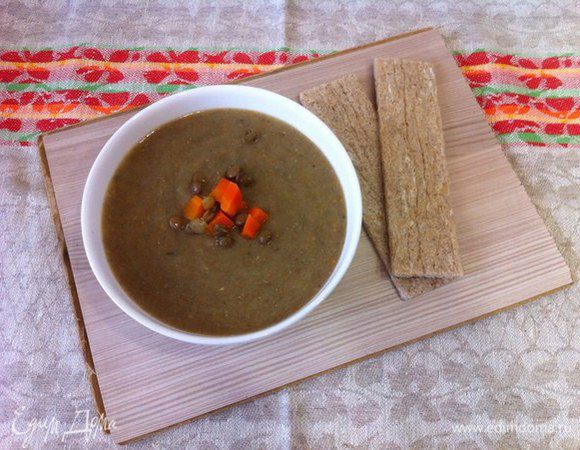 Приятного аппетита!

* рекомендуется подавать с сухариками, у меня же были хлебцы.