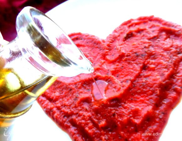 Польём оливковым маслом.