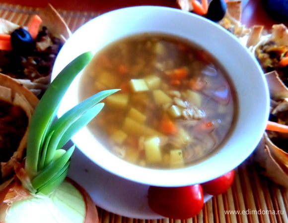 Вкусный ароматный суп готов! Если не поститесь,то добавьте сметанку)))