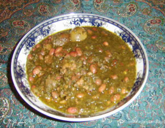 Готовность блюда определяется так : фасоль, мясо мягкие, лимончики тоже мягкие, все густое и наваристое. Процесс приготовления достаточно длительный, может уйти до 4 ч, но он того стоит! Приятного аппетита!