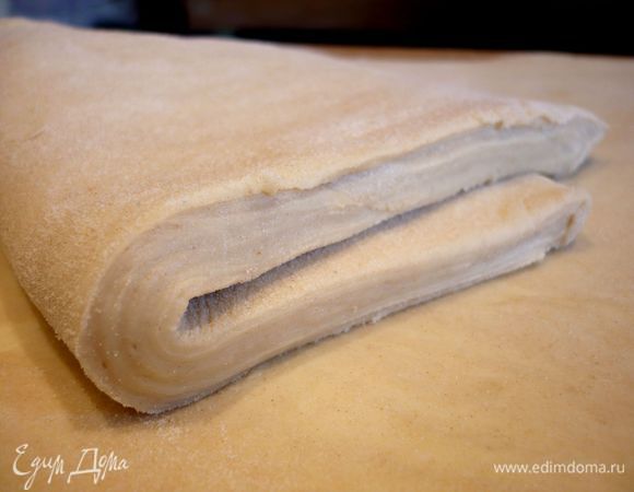 А это тесто после раскатки.  