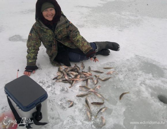 И наловила. 