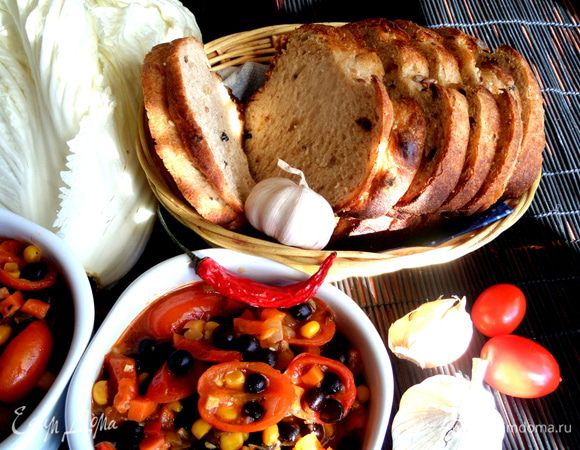 С домашним постным хлебушком)))