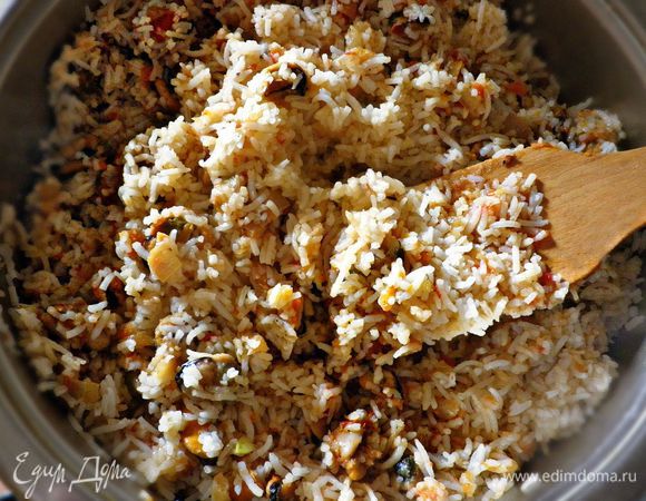 Выключаем огонь и даём постоять при закрытой крышке 5 мин.