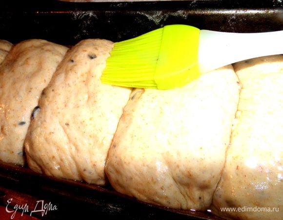 Смазала верх маслом...