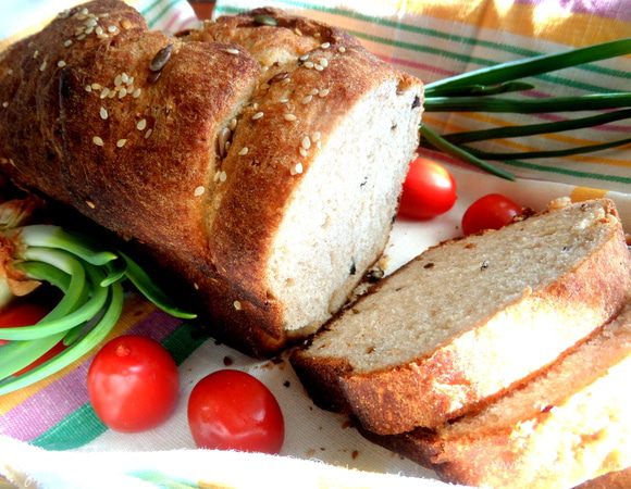 Мой хлебушек весит 750 г.