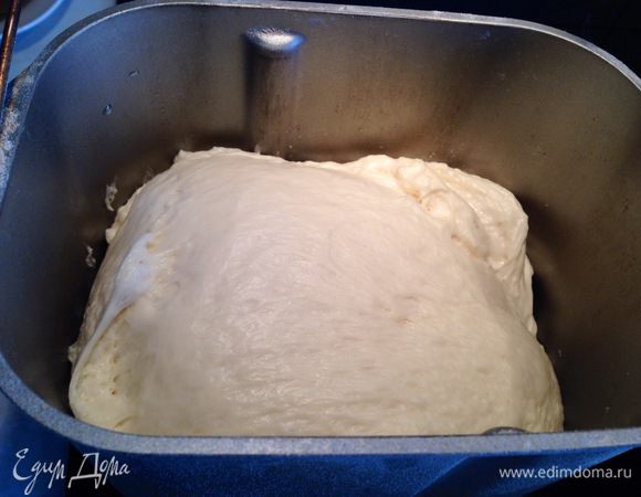 Замесить тесто, дать ему подняться. Я делала его в хлебопечке, быстро и удобно...