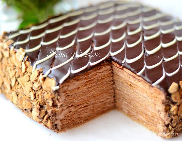 Получился очень вкусный, нежно-шоколадный! А на вид, как вафельный,правда?