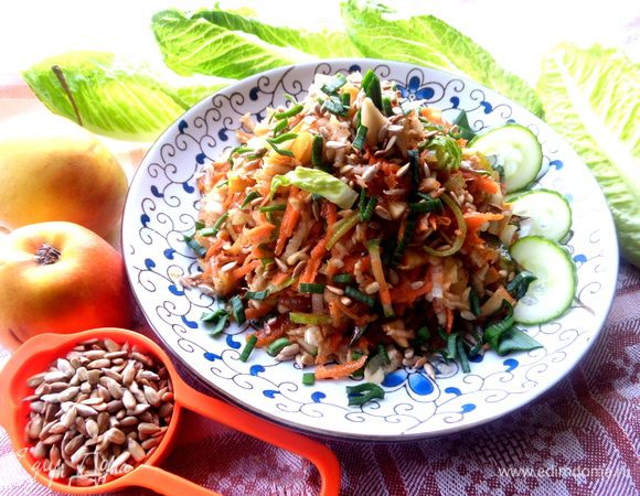 Оставшиеся семечки подаём рядом)))