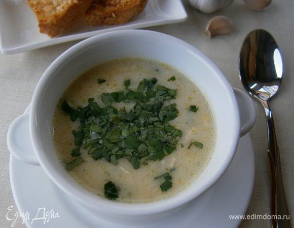 Подавать с чесночными гренками  и зеленью.
ПРИЯТНОГО АППЕТИТА!!!