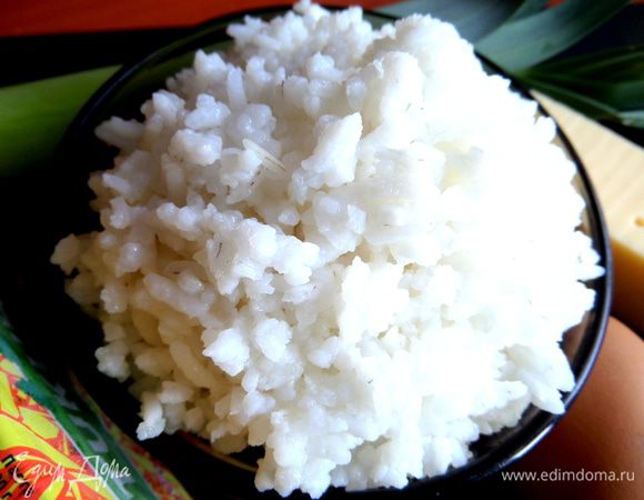 Рис отварить заранее.