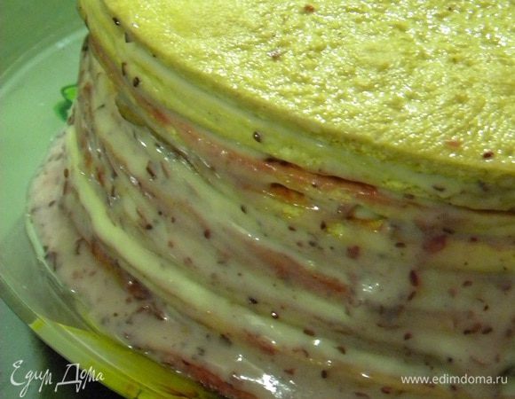 Корж за коржом формируем тортик..