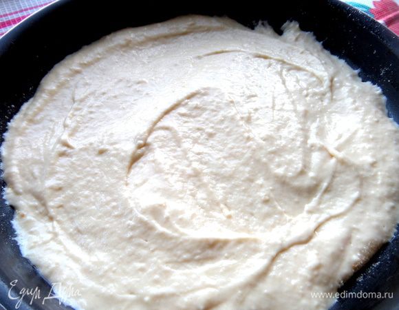 В оригинальном рецепте говорилось,что прямо на тесто выложить начинку...