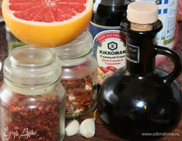 Продукты для маринада.