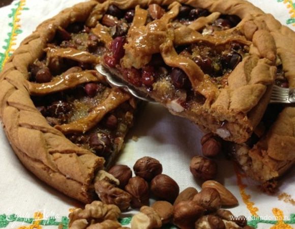 Дать пирогу остыть, а начинке "схватиться" и достать из формы.
И наслаждаться!!!