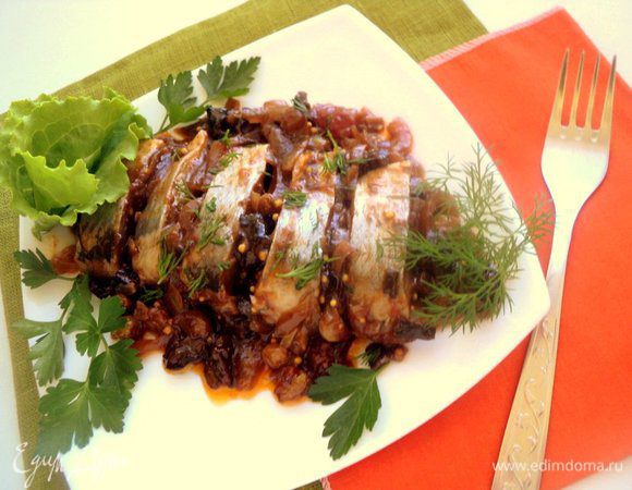 Подавать закуску, украсив зеленью. Приятного аппетита!