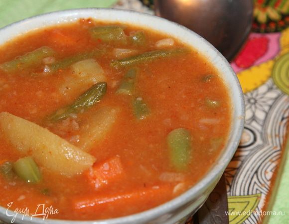 Вот такой вот сытный. ароматный и вкусный супчик! Приятного аппетита! 