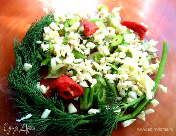 Я взяла вот столько кусочков, но можно было и больше.