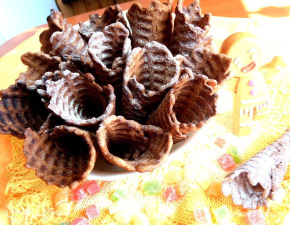 Шоколадные вафли тоже вкусные и хрустящие!