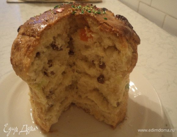 А вот каков кулич в разрезе!