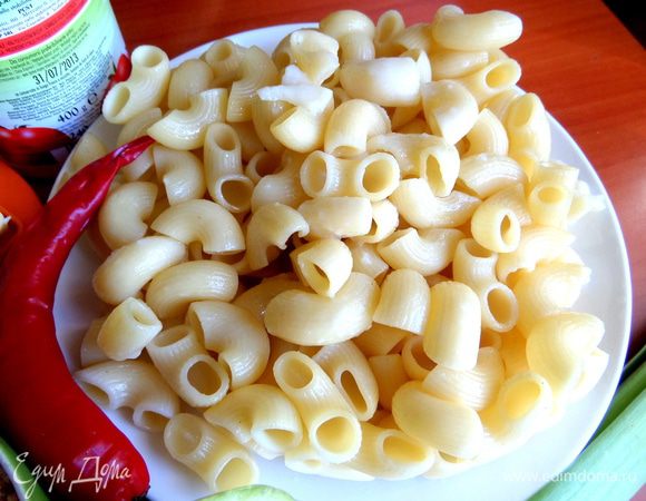 Вес пасты я указала в уже сваренном виде (отварены с вечера).