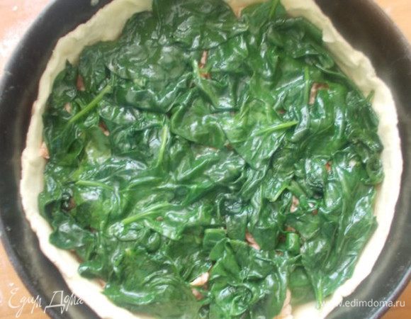 Затем слой шпината.