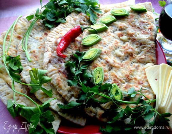 Украшаем зеленью.