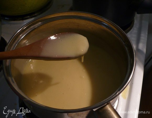 Варим пока загустеет, но не кипятить.