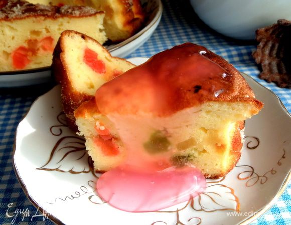 И полить порцию запеканочки.