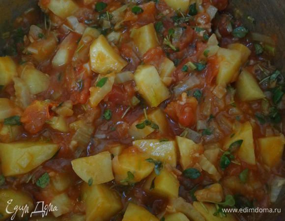 Томим это на огне несколько минут.