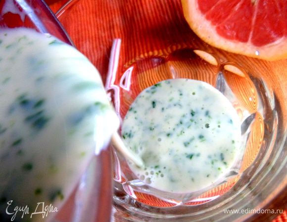 Но я взбила блендером немного и вылила в бокал.