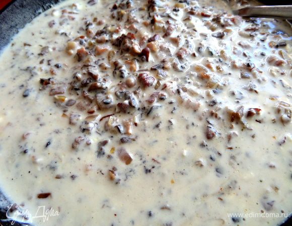 Прогреваем,перемешиваем и выключаем газ!