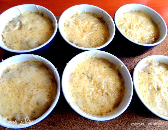 Вот так сыр расплавился через 3 минуты.