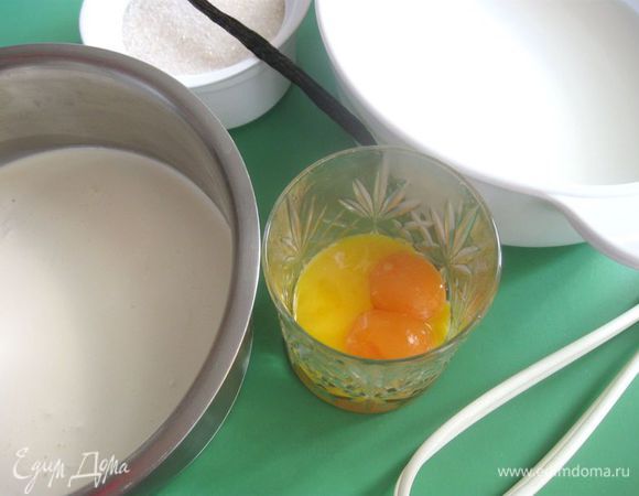 Приготовить все необходимое для мороженого.