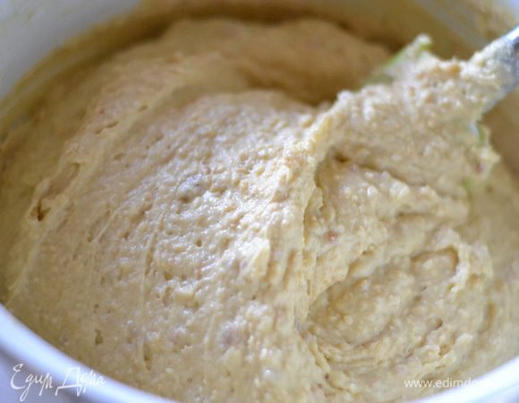 И уже лопаточкой размешать до однородности.